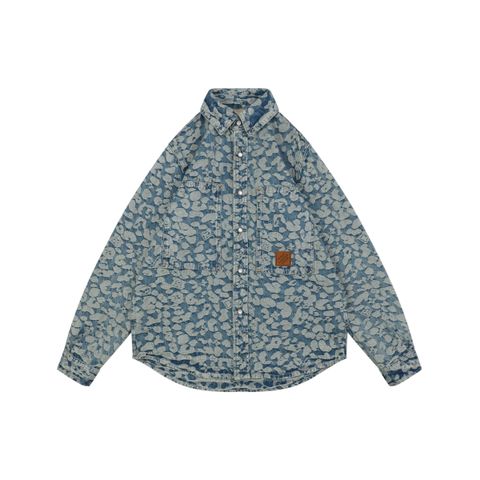 Louis Vuitton x Nigo Pixel Leopard Monogram Denim Jacket