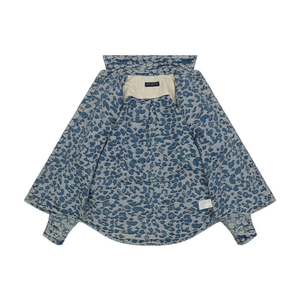 Louis Vuitton Leopard Camouflage Jacquard Denim Jacket