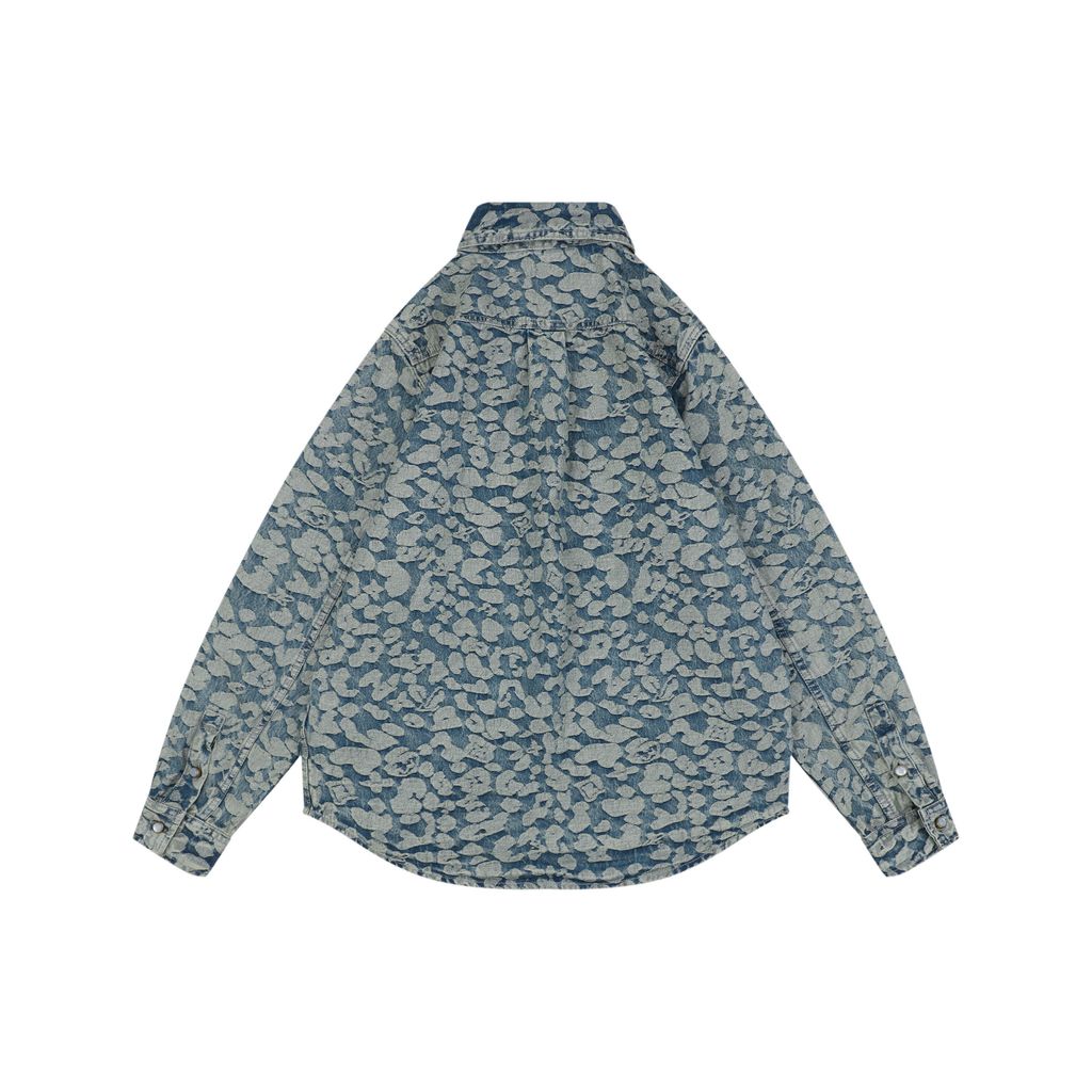 Louis Vuitton x Nigo Pixel Leopard Monogram Denim Jacket