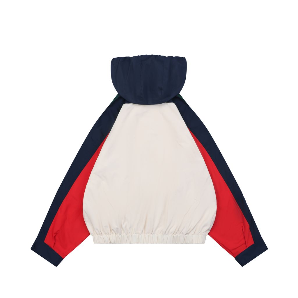 Gucci Interlocking G Color-Block Hooded Jacket