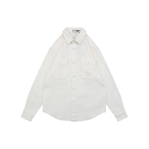 Christian Dior 25FW Embroidered Cotton Twill Shirt