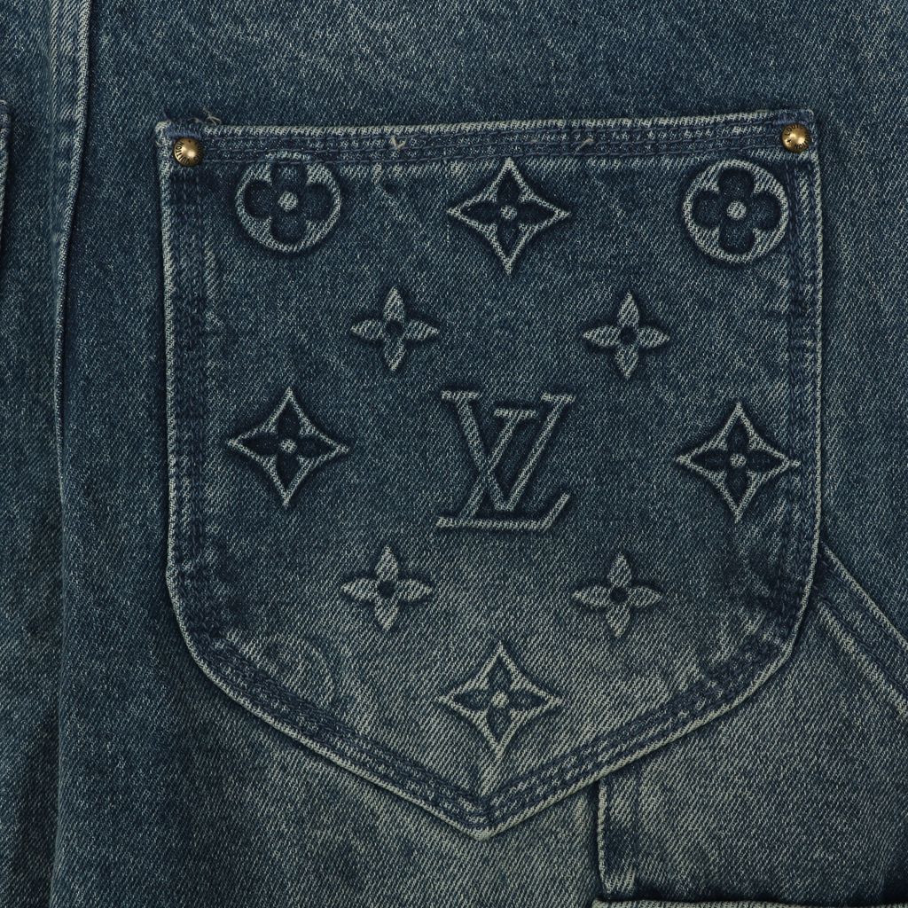 Louis Vuitton Embossed Monogram Washed Carpenter Pants