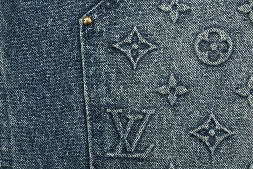 Louis Vuitton Embossed Monogram Washed Carpenter Pants