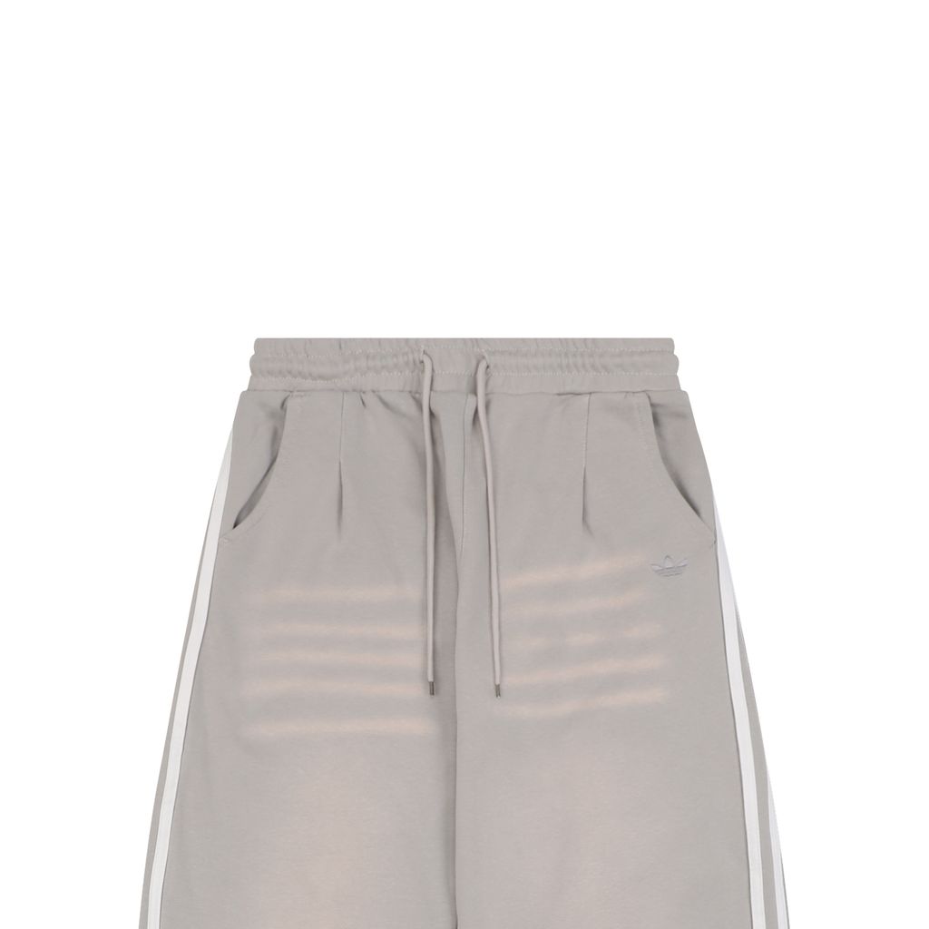 Adidas Chocolate Brown Loose Wide-Leg Pants