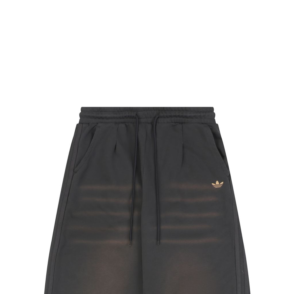 Adidas Chocolate Brown Loose Wide-Leg Pants