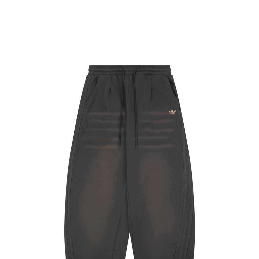 Adidas Chocolate Brown Loose Wide-Leg Pants