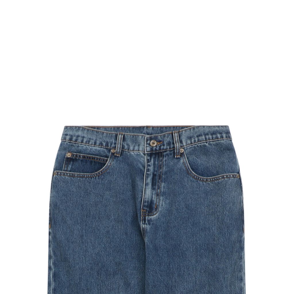 Loewe Black Laser-Cut Anagram Denim Jeans
