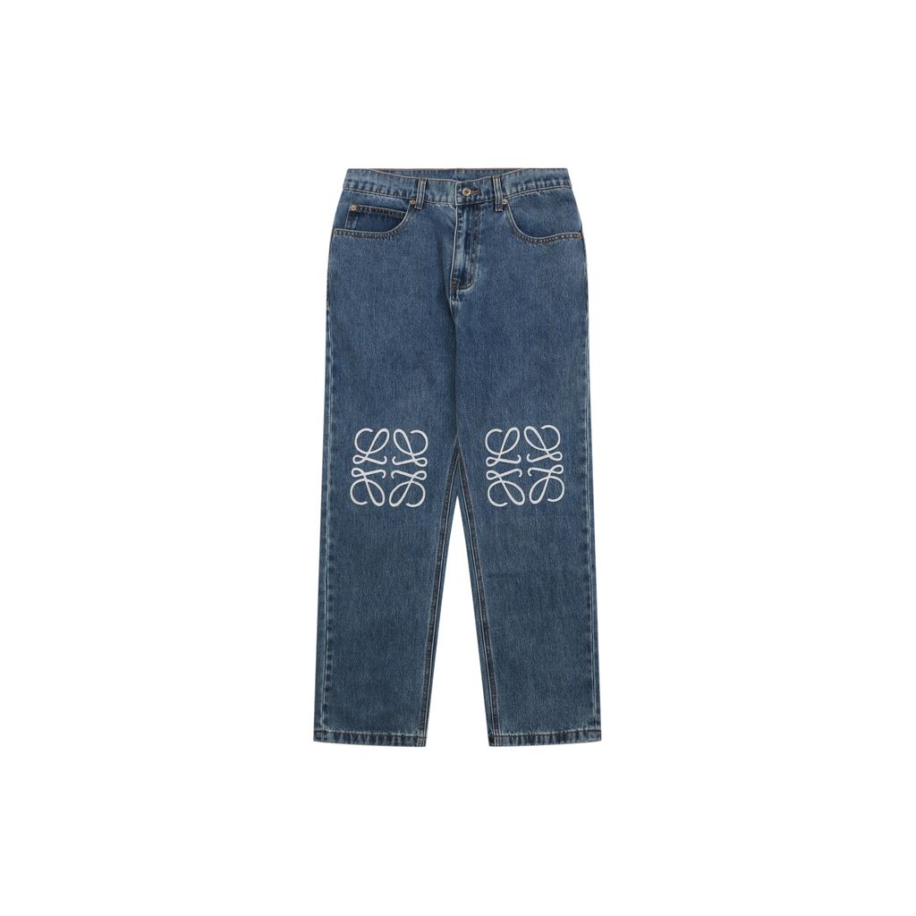 Loewe 24FW Anagram Cut-Out Baggy Jeans