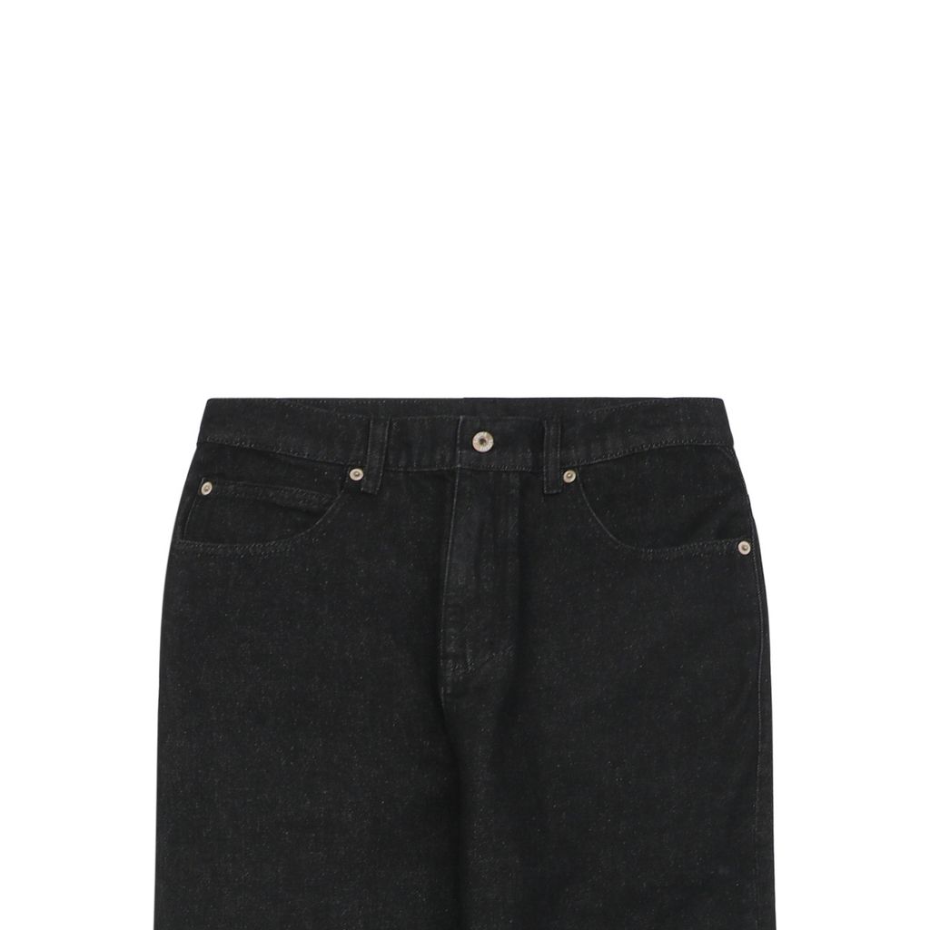Loewe Black Laser-Cut Anagram Denim Jeans