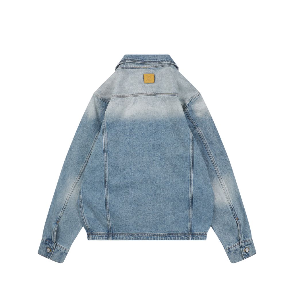 Louis Vuitton 24FW Contrast Stitch Denim Zip Jacket