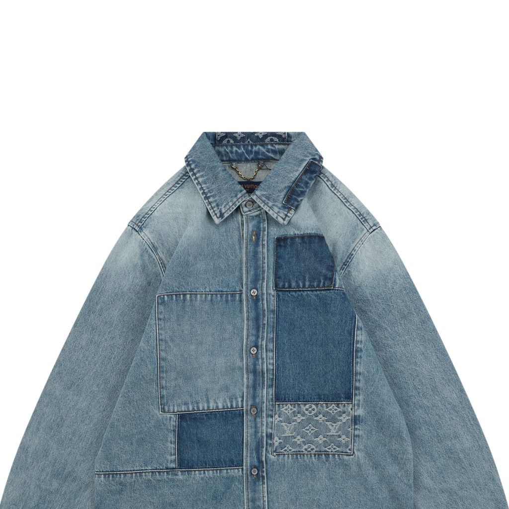 Louis Vuitton Vintage Blue Denim Overshirt