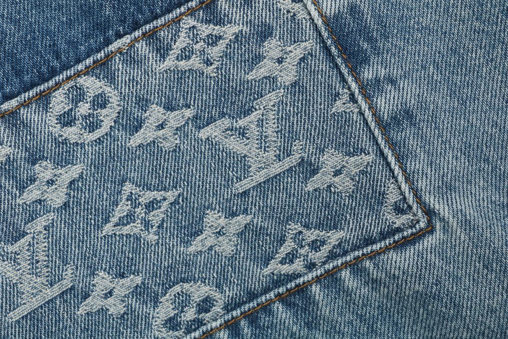 Louis Vuitton Monogram Jacquard Washed Denim Shirt Jacket