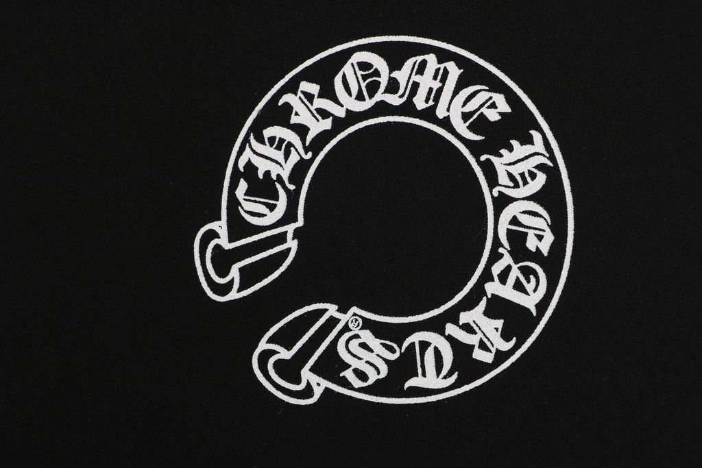 Chrome Hearts Cross Graphic Black White Heavyweight Hoodie