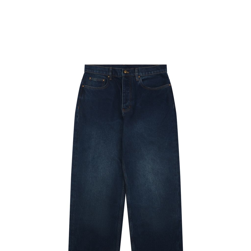 Louis Vuitton Enzyme-Washed Embroidered Denim Pants