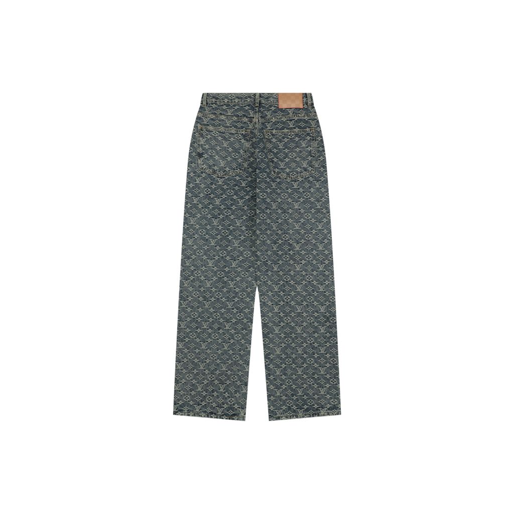 Louis Vuitton Monogram Side Leather Strap Skate Jeans