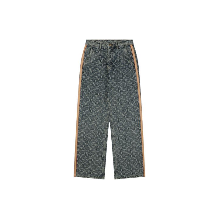 Louis Vuitton Monogram Side Leather Strap Skate Jeans