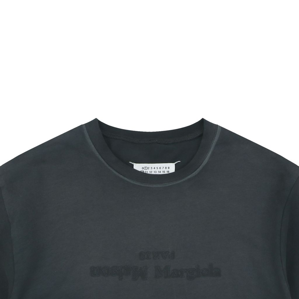 Maison Margiela Charcoal Vintage Washed Oversized Tee