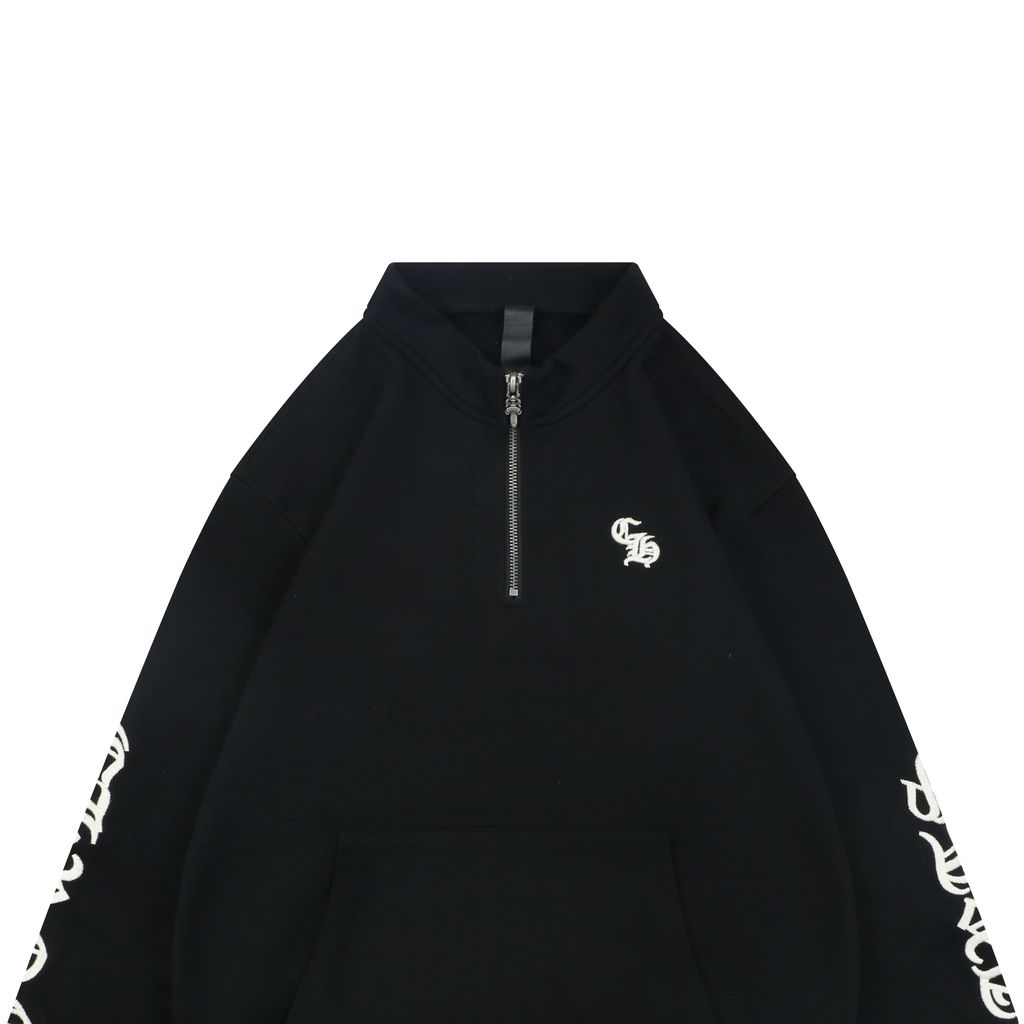 Chrome Hearts 420G Heavyweight Fleece Half-Zip Pullover