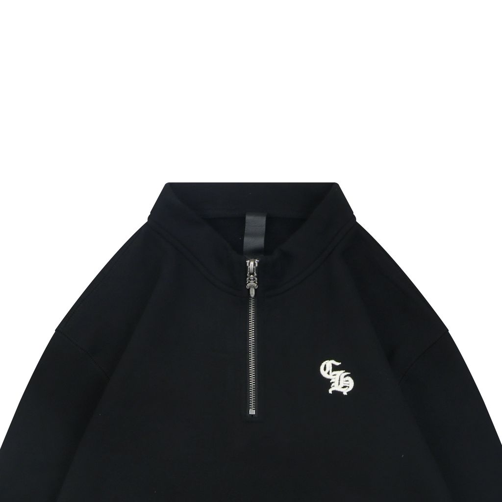 Chrome Hearts 420G Heavyweight Fleece Half-Zip Pullover