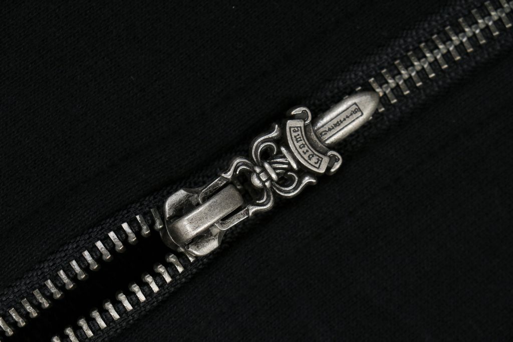 Chrome Hearts Sanskrit Sleeve 925 Silver Zip Sweatshirt