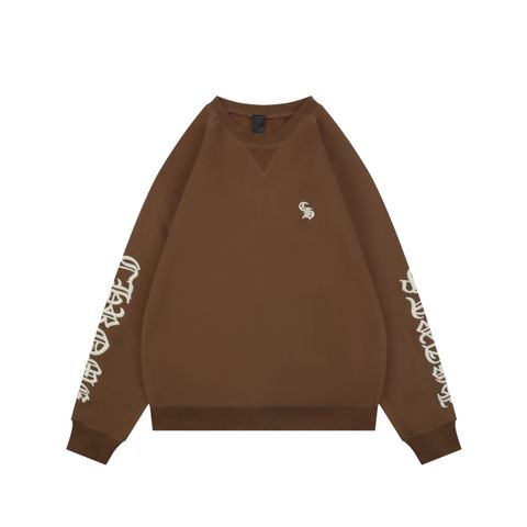 Chrome Hearts Sleeve Sanskrit Embroidered Crewneck Sweatshirt