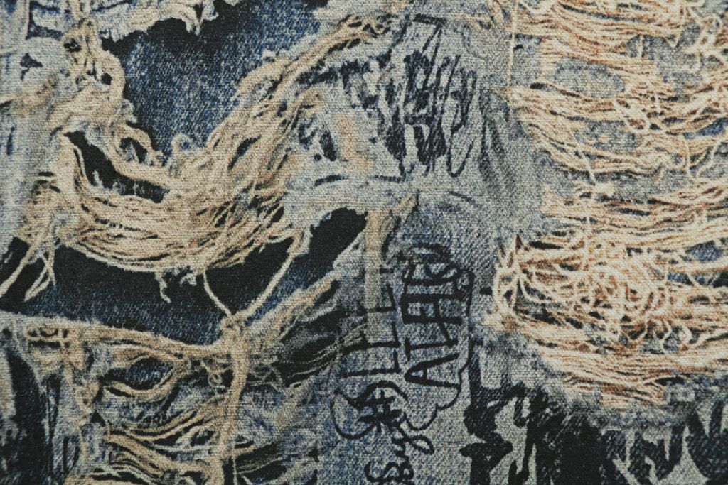 Acne Studios 3D Distressed Illusion Baggy Denim Pants