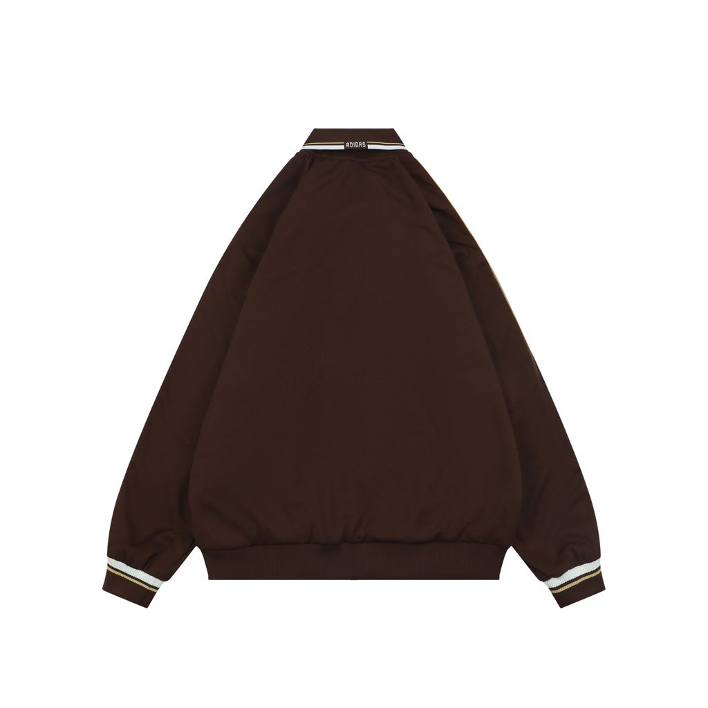 Adidas Trefoil Navy Brown Color-Block Track Jacket