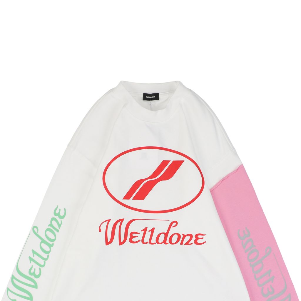 WE11DONE Retro 80s Graphic Long Sleeve Tee