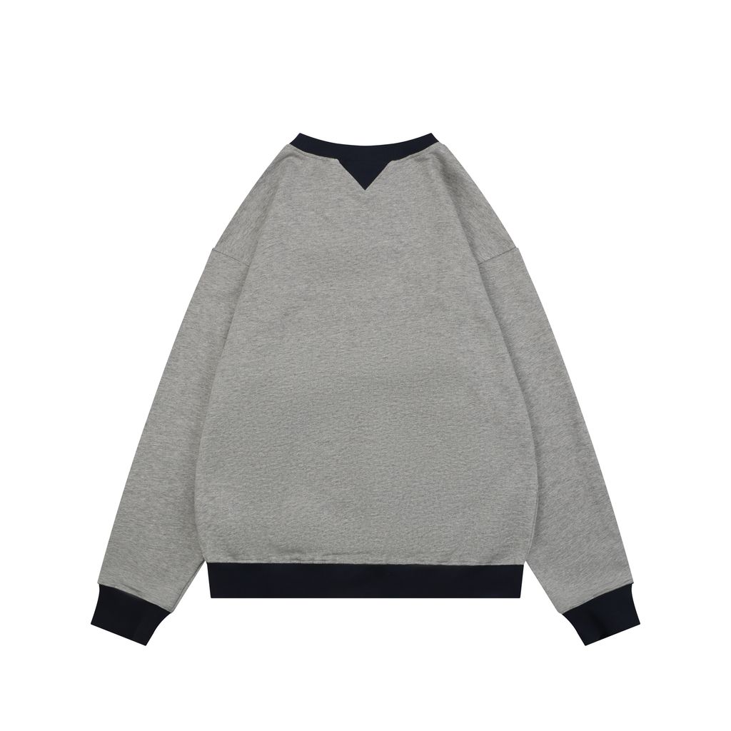 Christian Dior Color-Block Logo Embroidered Crewneck Sweatshirt