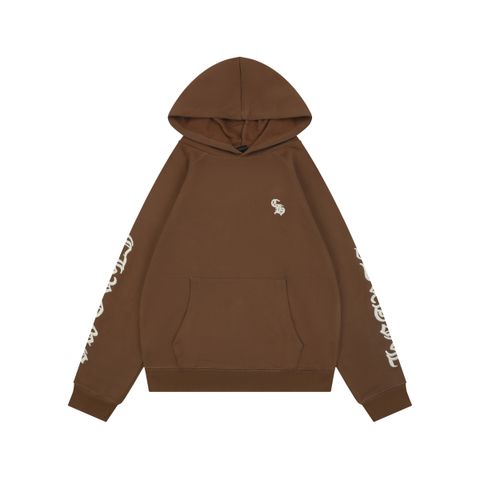 Chrome Hearts Sleeve Sanskrit Embroidered Zip Hoodie