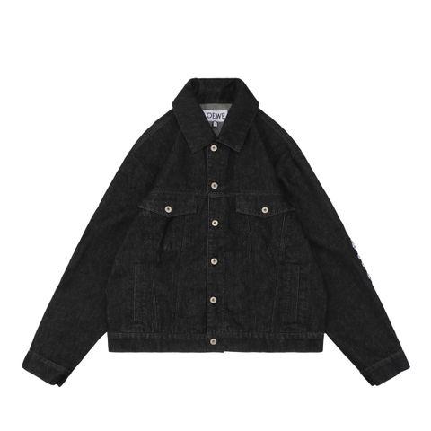 Loewe 24FW Anagram Elbow Cut-Out Denim Jacket