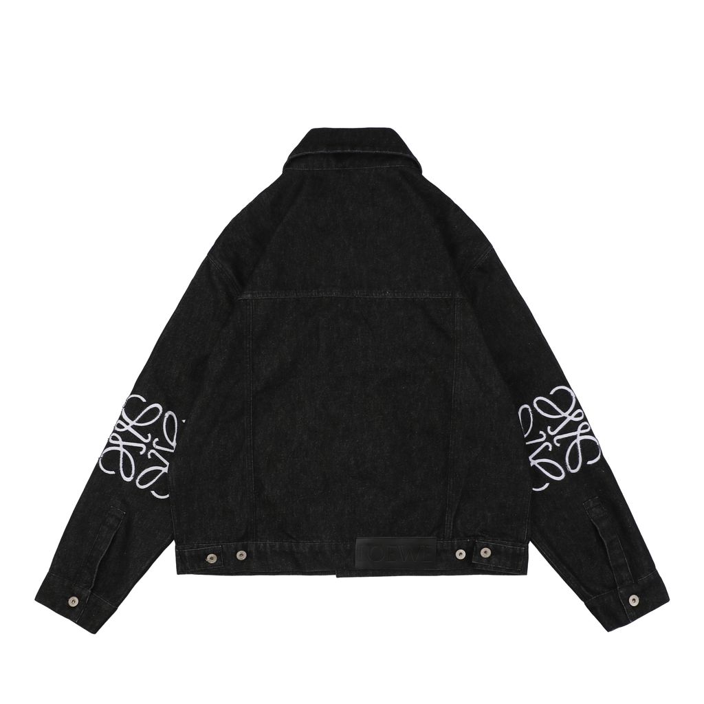 Loewe 24FW Anagram Elbow Cut-Out Denim Jacket