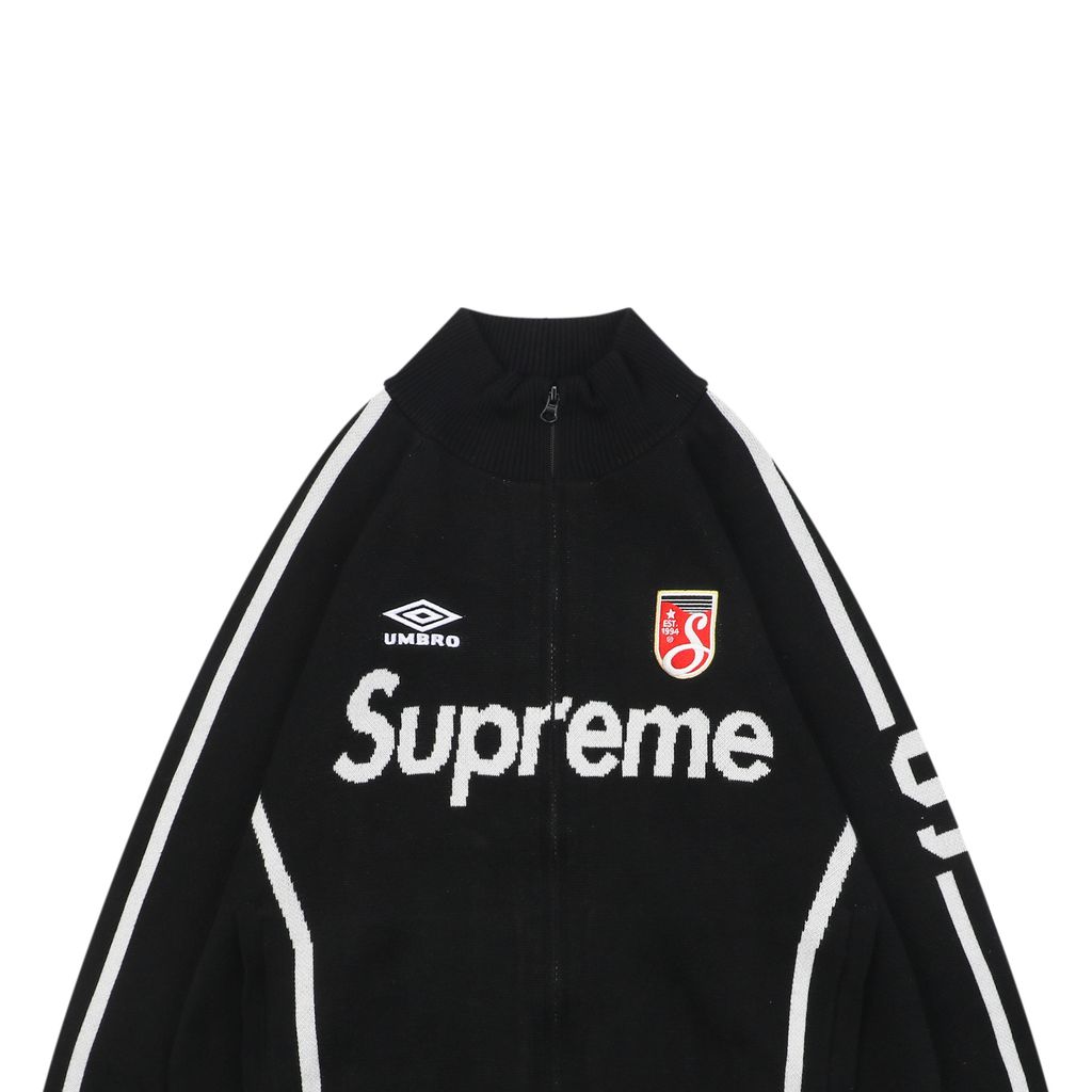 Supreme Umbro Color-Block Football Knit Jacket
