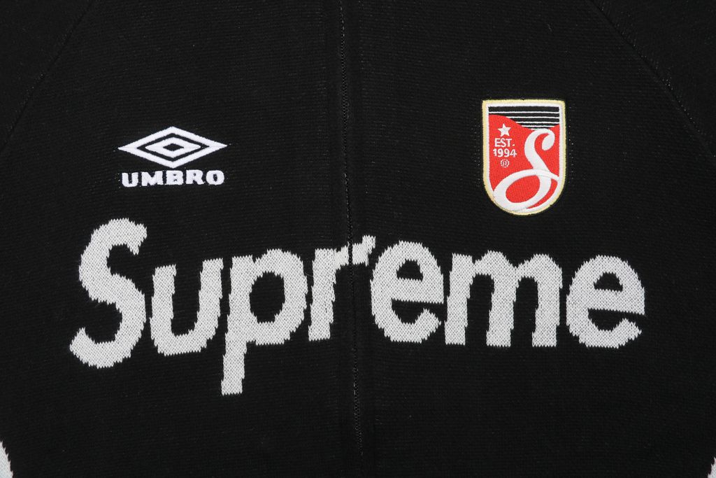 Supreme x Umbro Logo Embroidered Zip Sweater