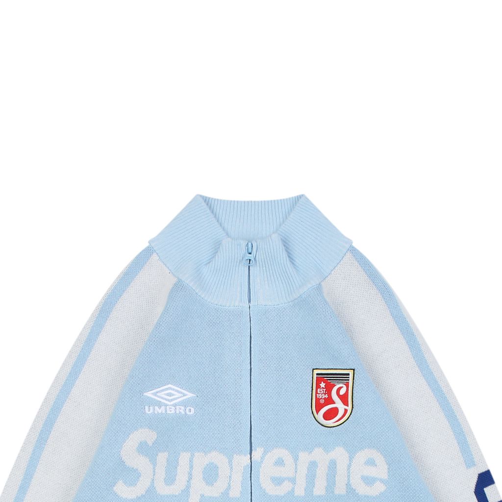 Supreme Umbro Color-Block Football Knit Jacket