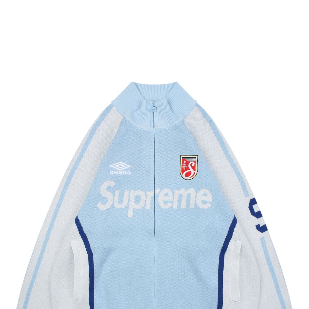 Supreme Umbro Color-Block Football Knit Jacket