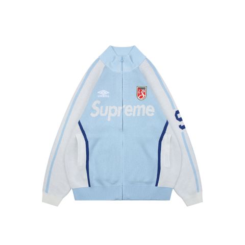 Supreme x Umbro SS25 Embroidered Zip Up Sweater
