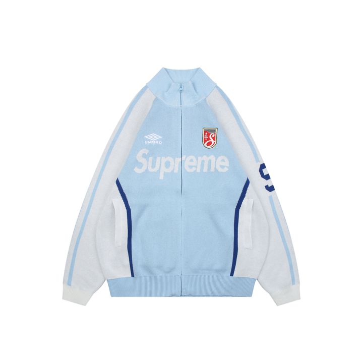 Supreme x Umbro SS25 Embroidered Zip Up Sweater