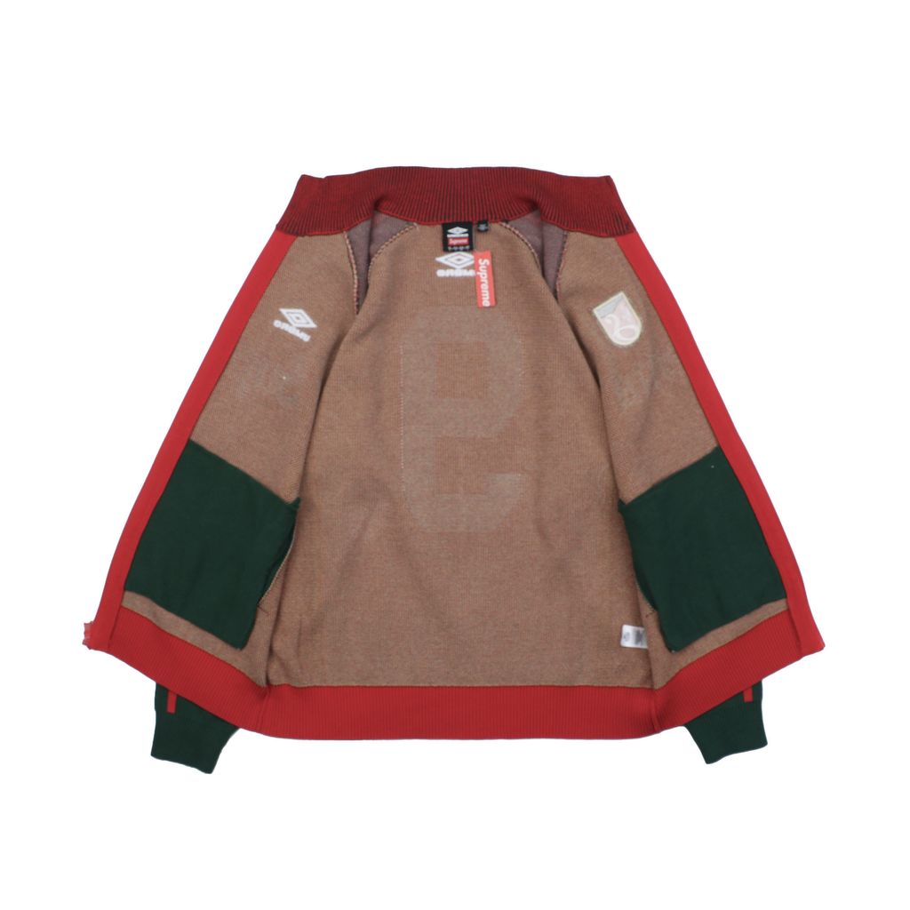 Supreme Umbro Color-Block Football Knit Jacket