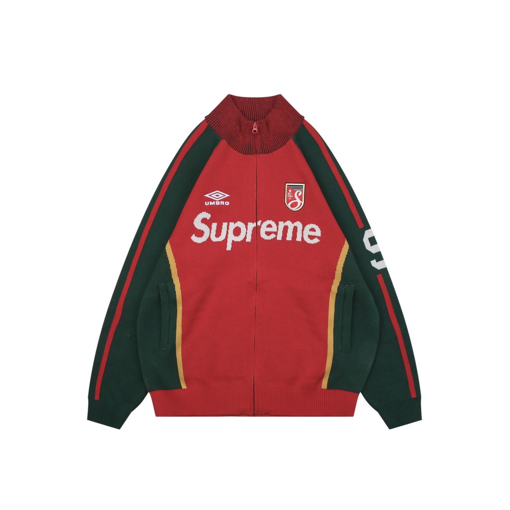 Supreme x Umbro SS25 Embroidered Zip Up Sweater