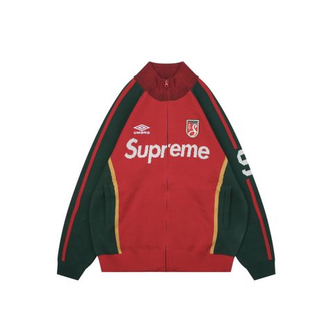 Supreme x Umbro SS25 Embroidered Zip Up Sweater