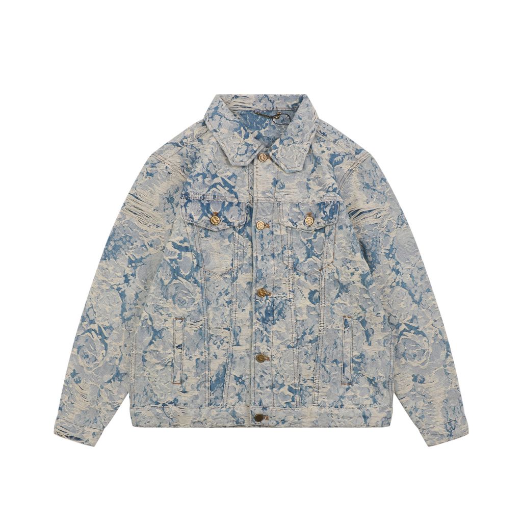 Louis Vuitton Textured Monogram Sashiko Denim Jacket