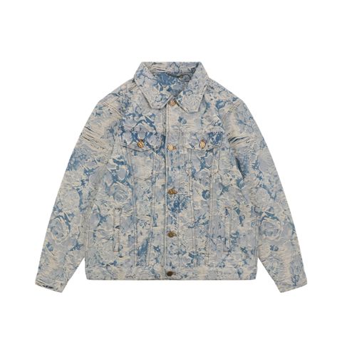 Louis Vuitton Textured Monogram Sashiko Denim Jacket