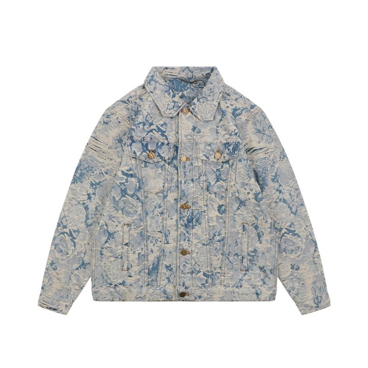 Louis Vuitton Textured Monogram Sashiko Denim Jacket
