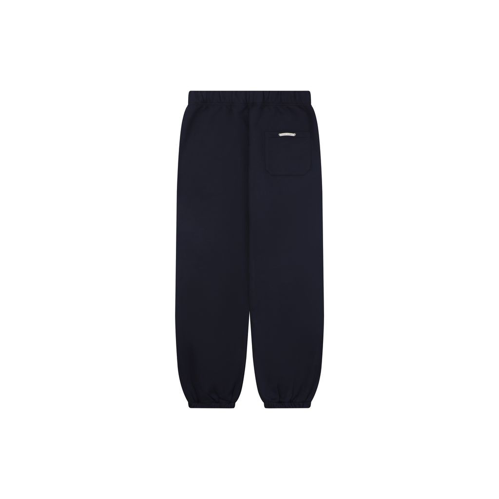 Chrome Hearts Triple Cross Leather Patch Sweatpants Navy