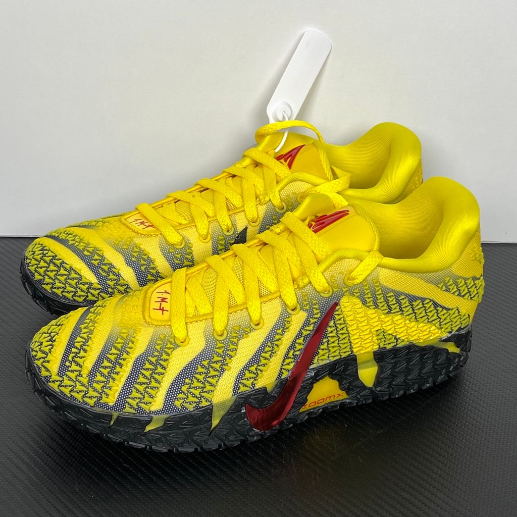 Nike Ja 3 EP Yellow Morant HF2794-702 performance men's basketball shoe side profile view