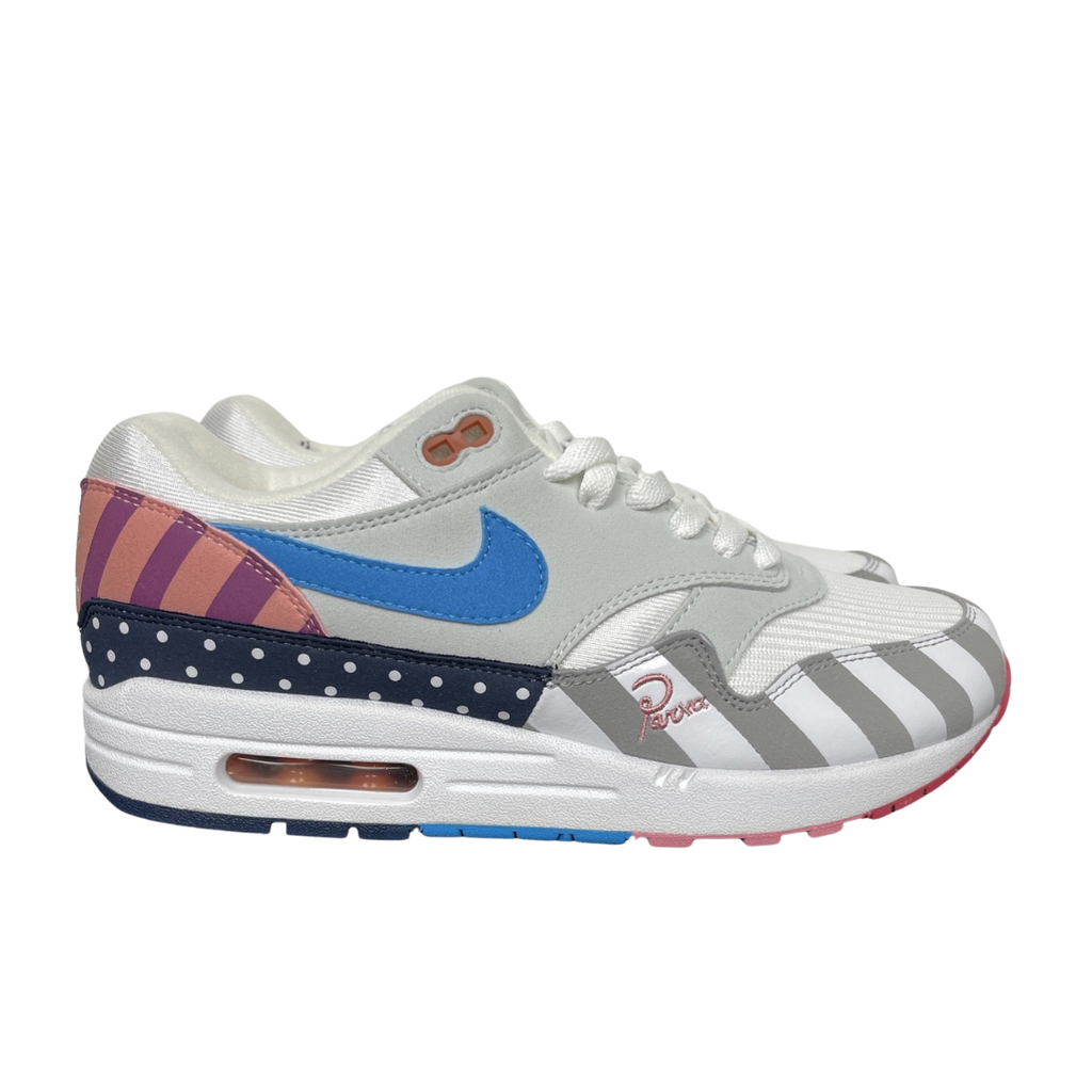 Parra x Nike Air Max 1 AT3057-100 White Multi-Color sneakers side view