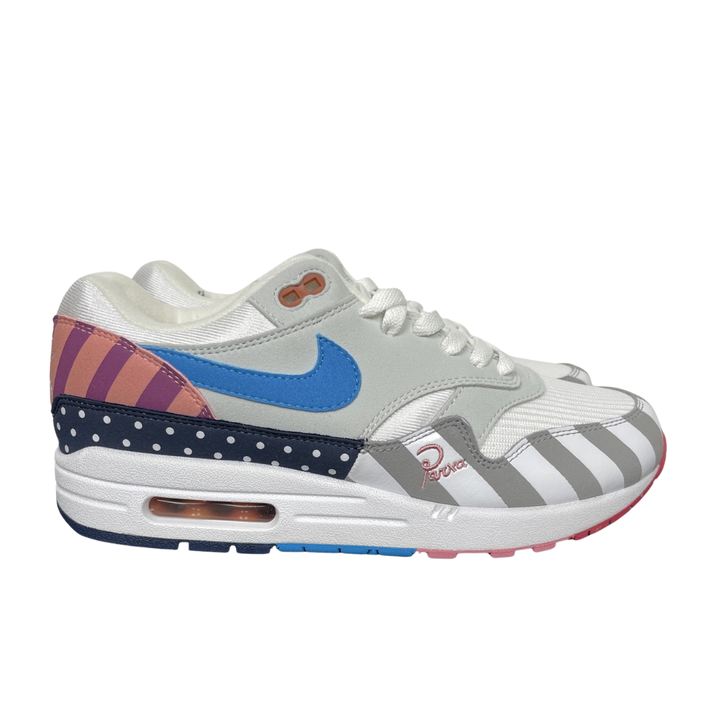 Parra x Nike Air Max 1 AT3057-100 White Multi-Color sneakers side view