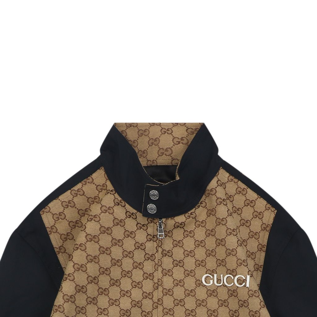 Gucci High-Neck Panelled Zip Jacket