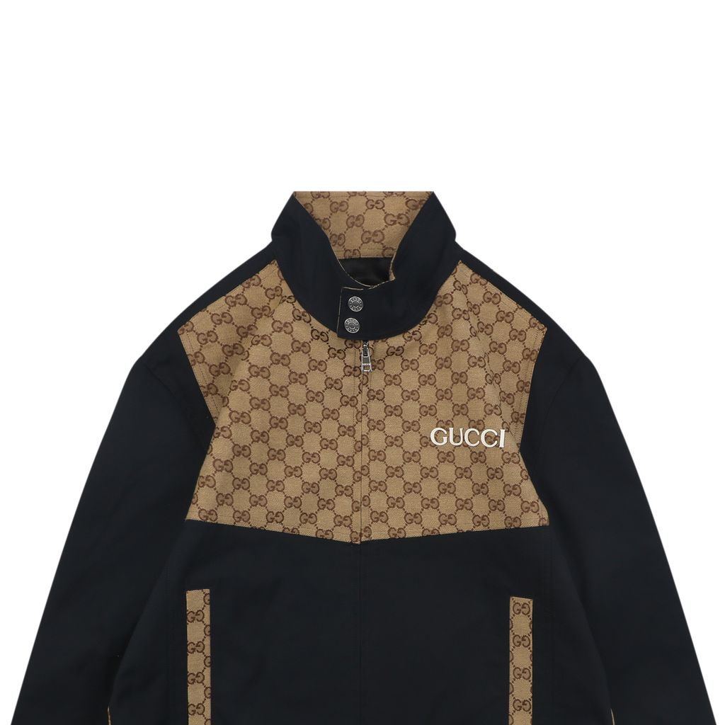 Gucci High-Neck Panelled Zip Jacket